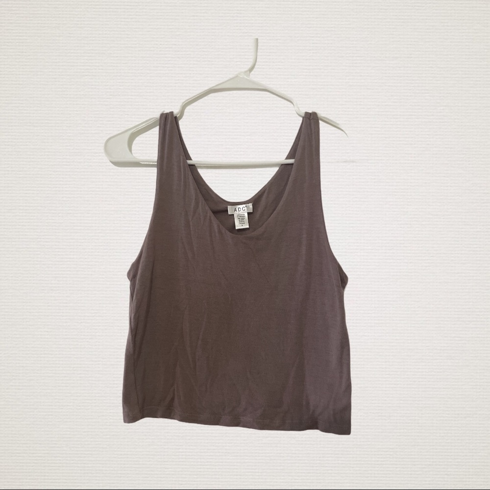 Grey Tank crop-top